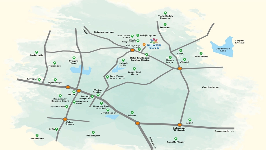 Location of Sivah Silver Keys in Gajulramaram, Hyderabad - Image 396013
