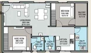 2 BHK Flat in Sunrise Sky Plaza in Hayathnagar, Hyderabad - Image 914900