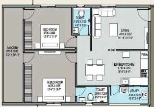2 BHK Flat in Sunrise Sky Plaza in Hayathnagar, Hyderabad - Image 914901