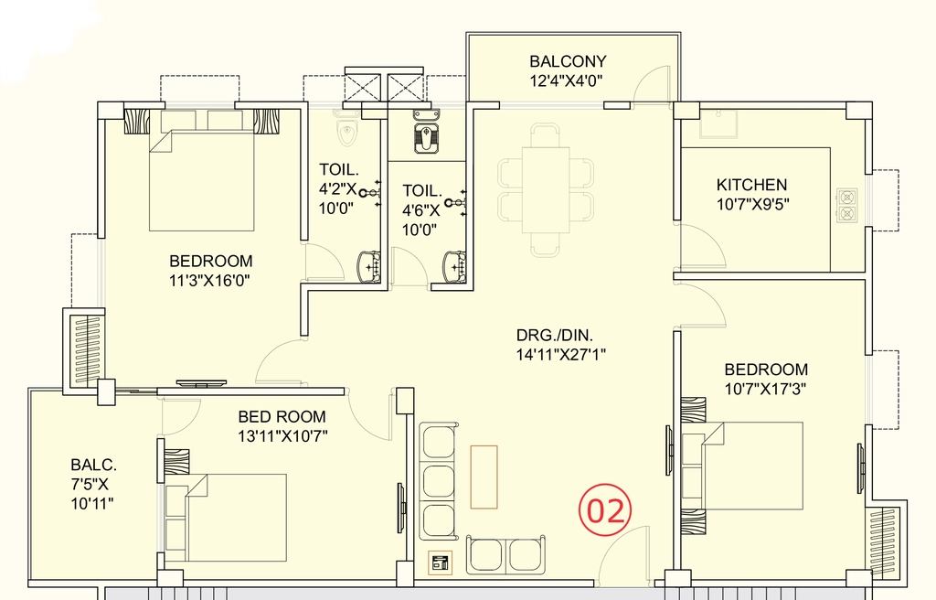 3 BHK Flat in Aranya PNB Residency in Danapur, Patna - Image 915490