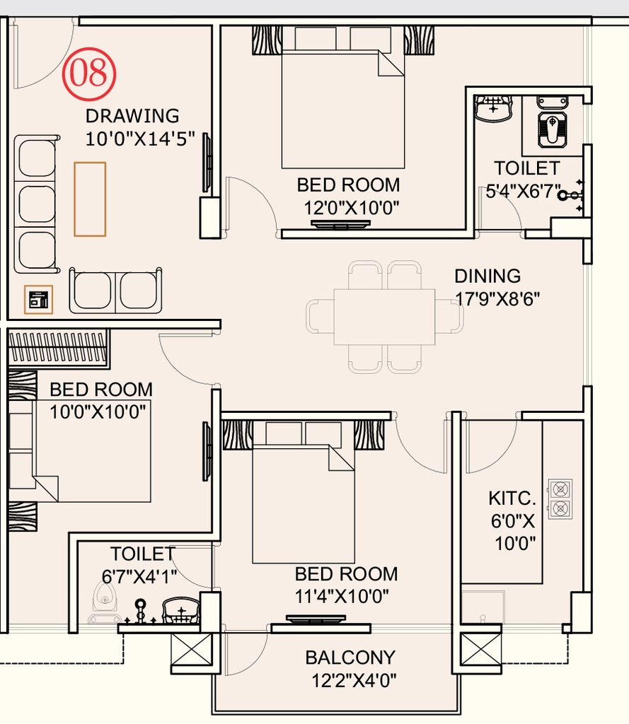 3 BHK Flat in Aranya PNB Residency in Danapur, Patna - Image 915487