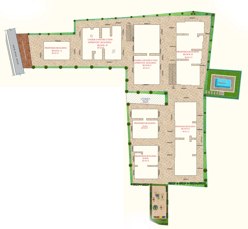 Master Plan of Aranya PNB Residency in Danapur, Patna - Image 397253
