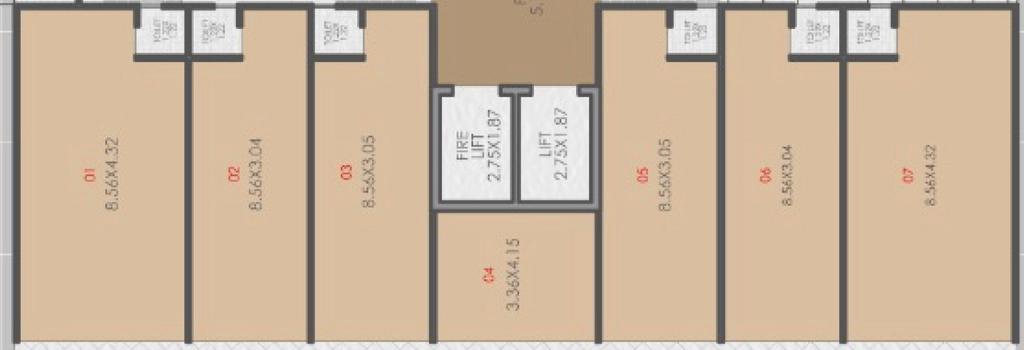 Floor Plan of Commercial Aaradhna Gold in Kathwada, Ahmedabad - Image 396074
