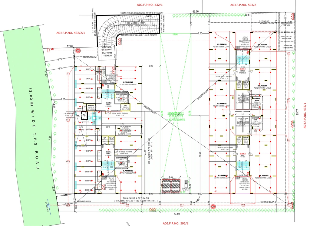 Master Plan of Aarna Bliss in Memnagar, Ahmedabad - Image 396082