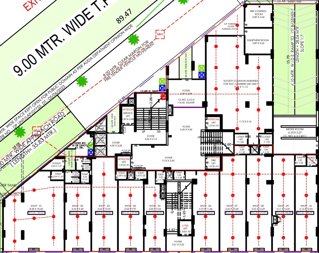 Floor Plan of Commercial Aaron Elinor 51 in Sola, Ahmedabad - Image 396110