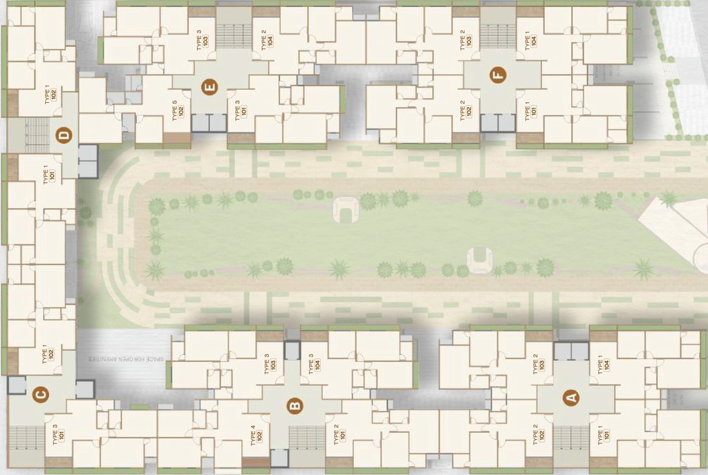 Floor Plan of Aaryan Amara in Shilaj, Ahmedabad - Image 396128