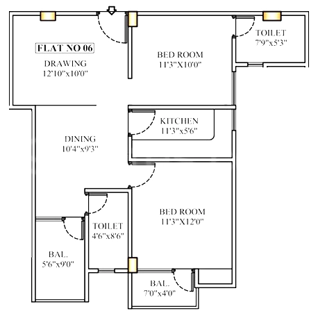2 BHK Flat in Kusika Pratap Palace in Danapur, Patna - Image 915724