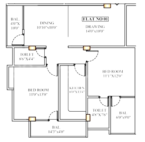 2 BHK Flat in Kusika Pratap Palace in Danapur, Patna - Image 915725