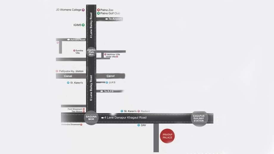 Location of Kusika Pratap Palace in Danapur, Patna - Image 397774