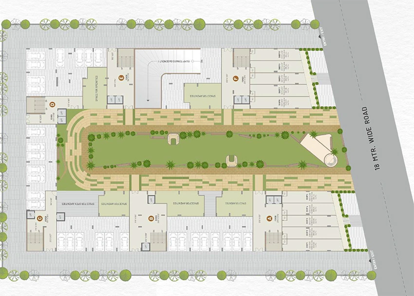 Master Plan of Commercial Aaryan Amara in Shilaj, Ahmedabad - Image 396132