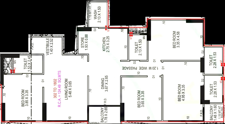 4 BHK Flat in Aasthaa Magnolia in Sola, Ahmedabad - Image 914961