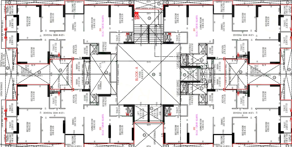 Floor Plan of Aasthaa Magnolia in Sola, Ahmedabad - Image 396150