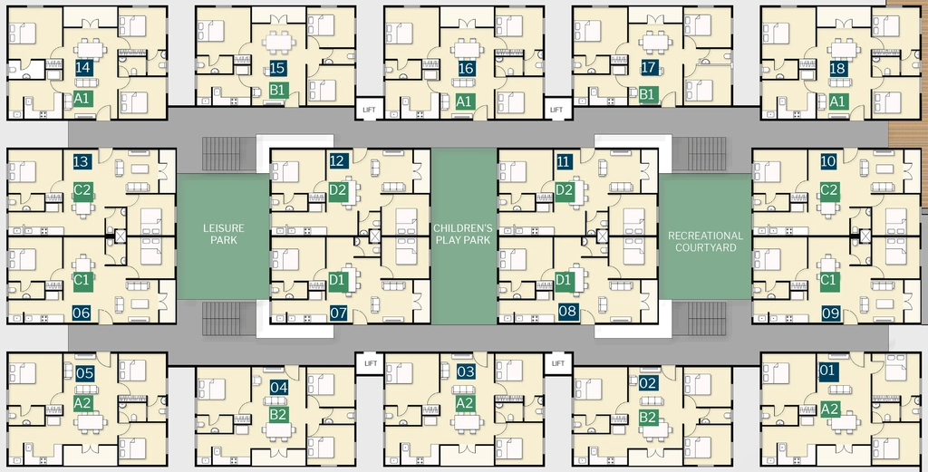 Floor Plan of Acropolis Buildwell in Nagole, Hyderabad - Image 396215