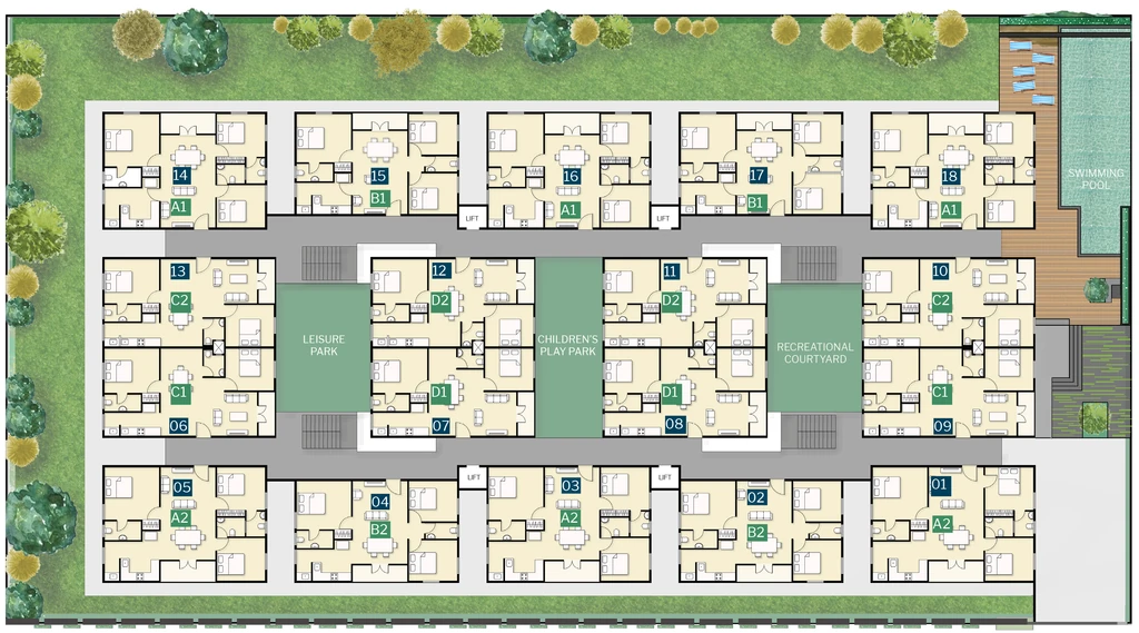 Master Plan of Acropolis Buildwell in Nagole, Hyderabad - Image 396214