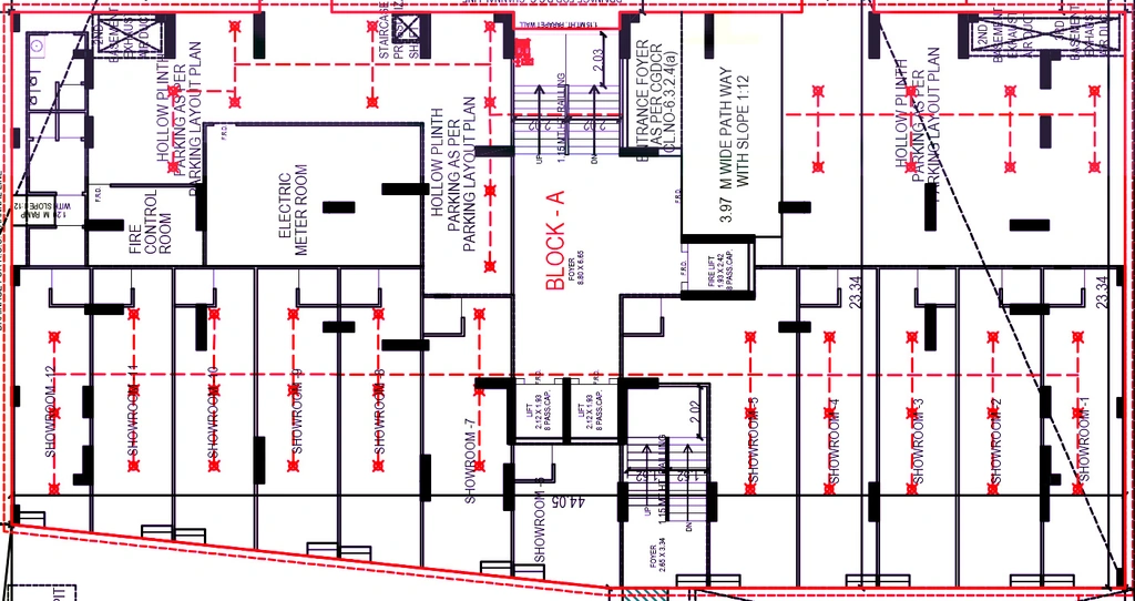 Floor Plan of Commercial Aasthaa Magnolia in Sola, Ahmedabad - Image 396167