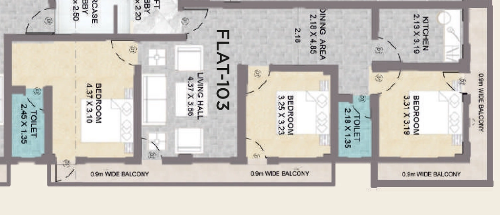 3 BHK Flat in Medhatiya Sanjogita Nikunj Complex in Rajendra Nagar, Patna - Image 915715