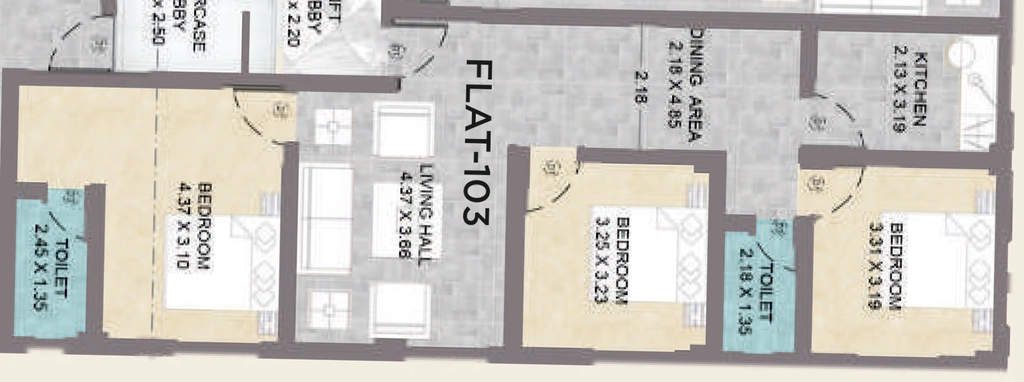 3 BHK Flat in Medhatiya Sanjogita Nikunj Complex in Rajendra Nagar, Patna - Image 915713