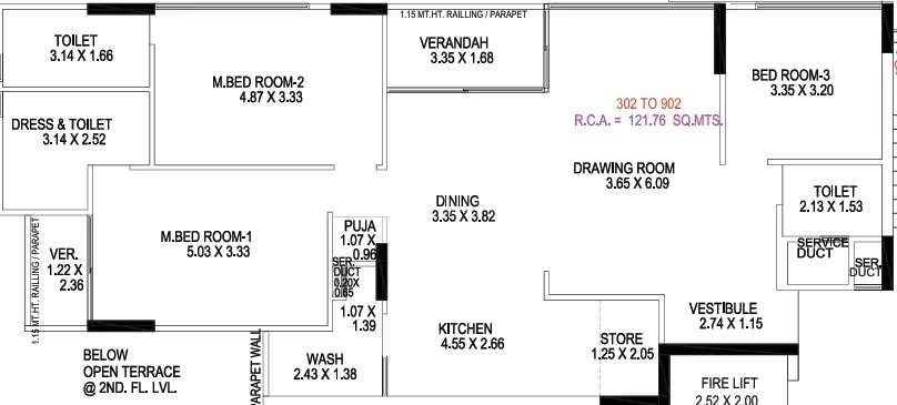 3 BHK Flat in Aatman Grandeur in Sola, Ahmedabad - Image 914976