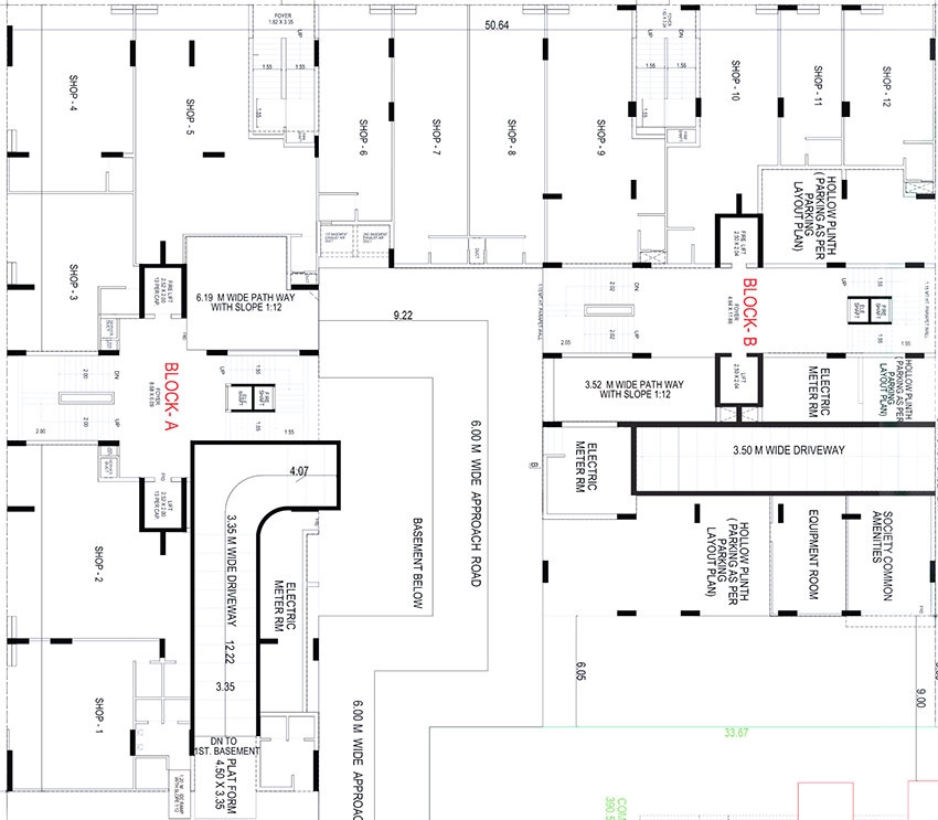 Floor Plan of Commercial Aatman Grandeur in Sola, Ahmedabad - Image 396199
