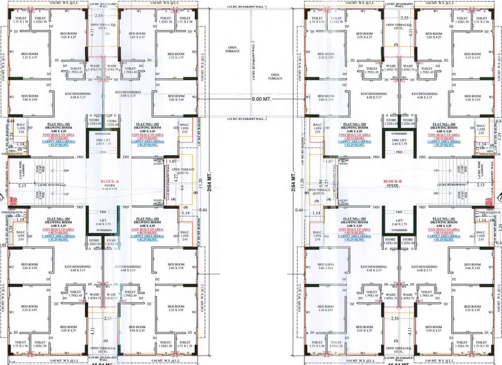 Floor Plan of Aditya Heights in Sola, Ahmedabad - Image 396207