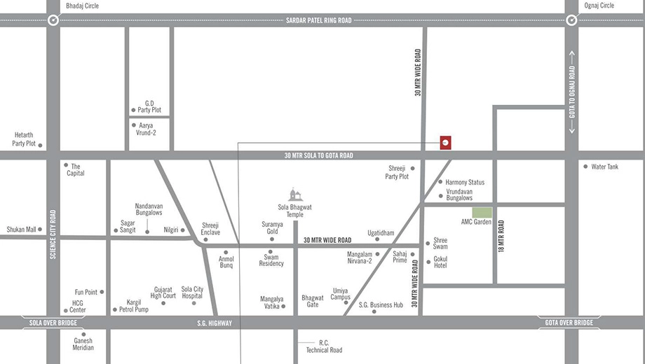 Location of Commercial Aditya Heights - Image 396220