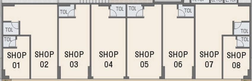 Floor Plan of Commercial Aniket Sky in Ognaj, Ahmedabad - Image 396264