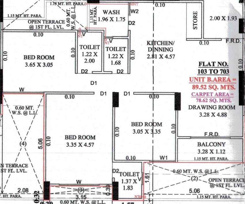 3 BHK Flat in Aradhana Luxuria in Chandkheda, Ahmedabad - Image 915011