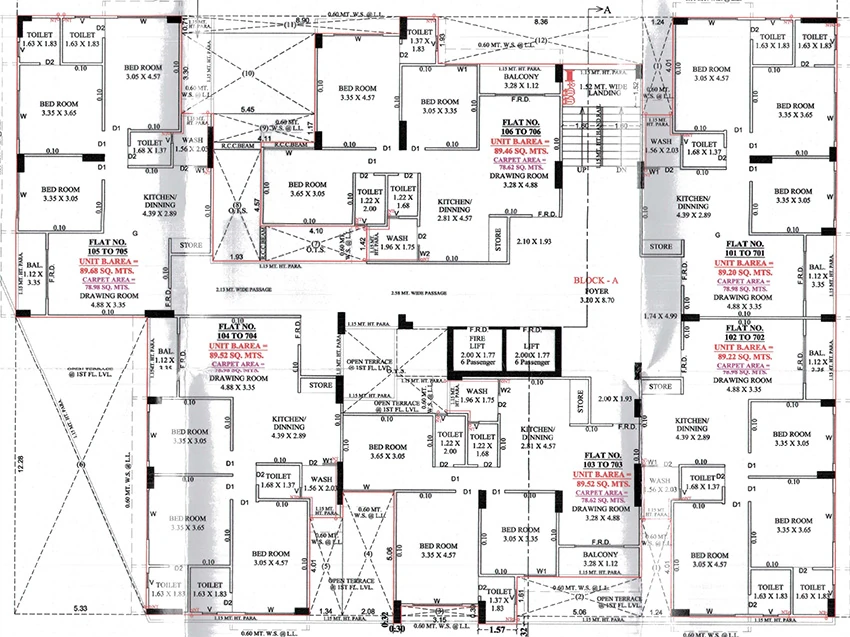 Floor Plan of Aradhana Luxuria in Chandkheda, Ahmedabad - Image 396284