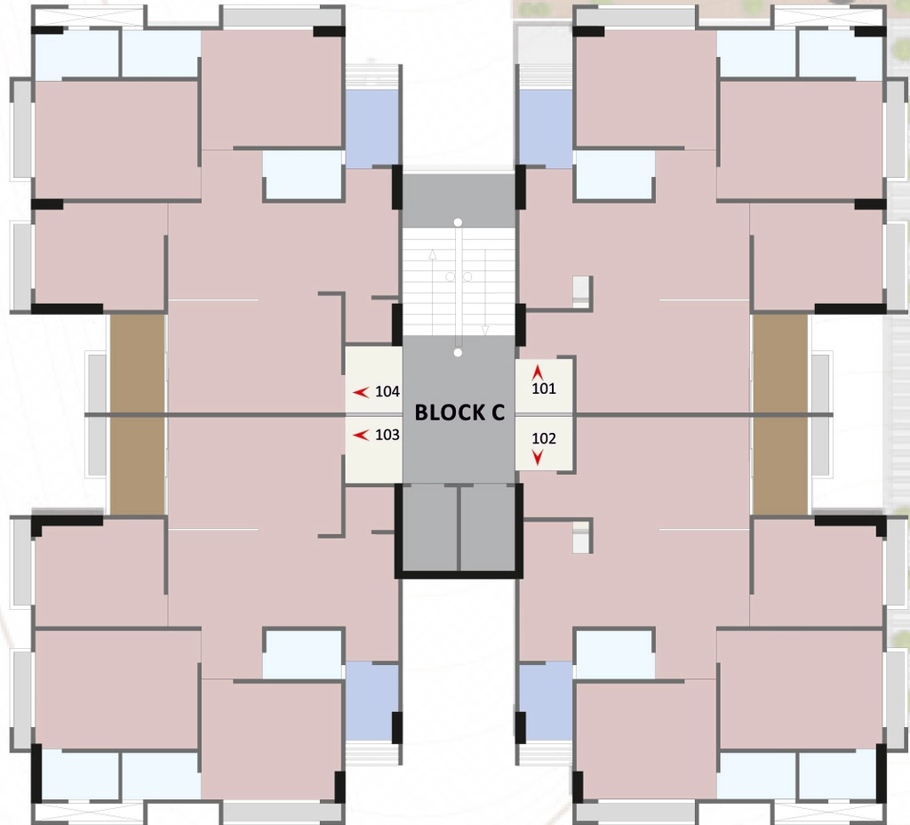 Floor Plan of Arcus Aura in Vasna, Ahmedabad - Image 396304
