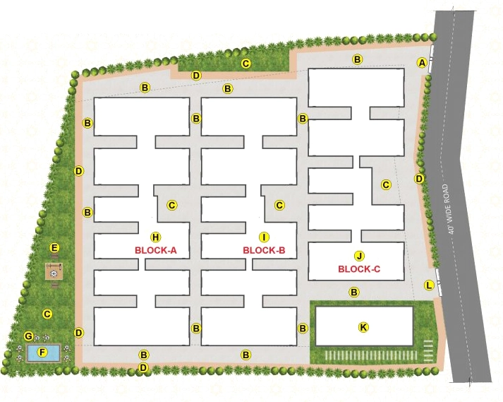 Master Plan of SV Skyline Veda in Adibatla, Hyderabad - Image 396352