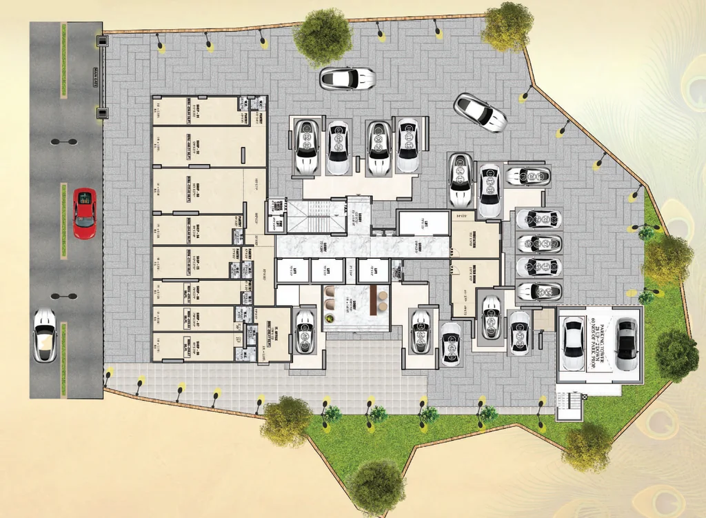 Master Plan of Commercial Laxmi Vishwa Vihang Heights in Dahisar East, Mumbai - Image 396969