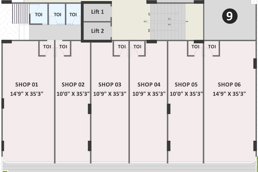 Floor Plan of Commercial Arcus Aura in Vasna, Ahmedabad - Image 396311