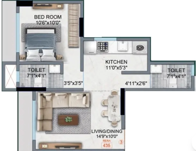 1 BHK Flat in H Rishabraj Anuja in Borivali West, Mumbai - Image 915382