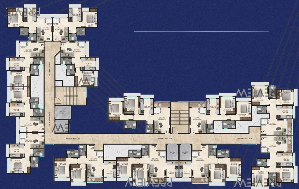 Floor Plan of Jewel Prismm in Kalyan East, Thane - Image 397055