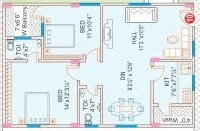 2 BHK Flat in Spa Sree Nilayam in Pragathi Nagar, Hyderabad - Image 915043