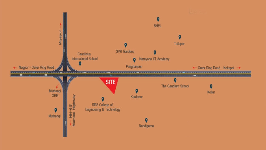 Location of Sri Dhruv Tranquil - Image 396375