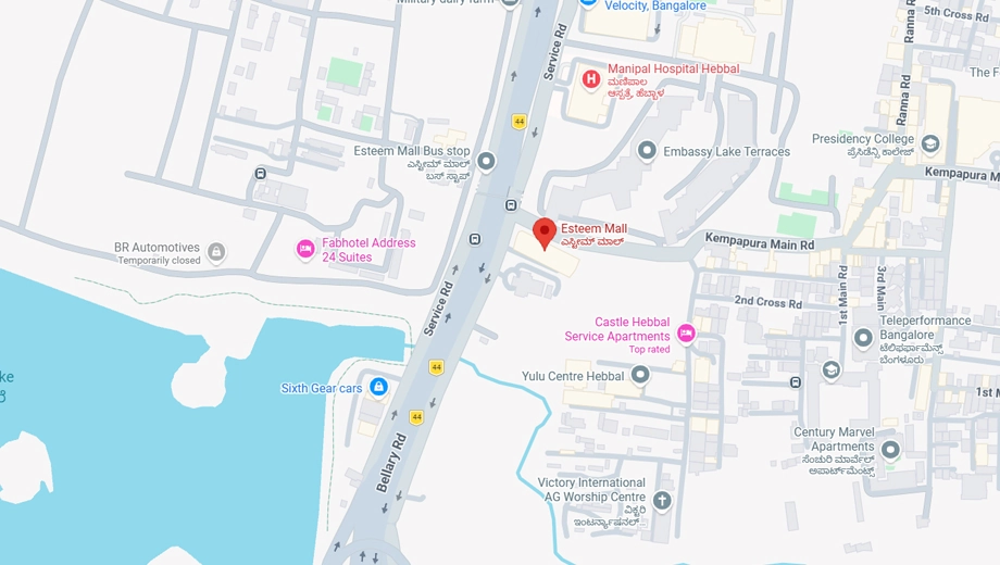 Location of Esteem Mall in Hebbal, Bangalore - Image 396386