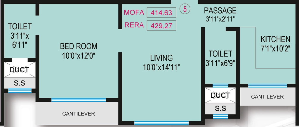 1 BHK Flat in Skyla Krishna Kripa in Dahisar East, Mumbai - Image 915418