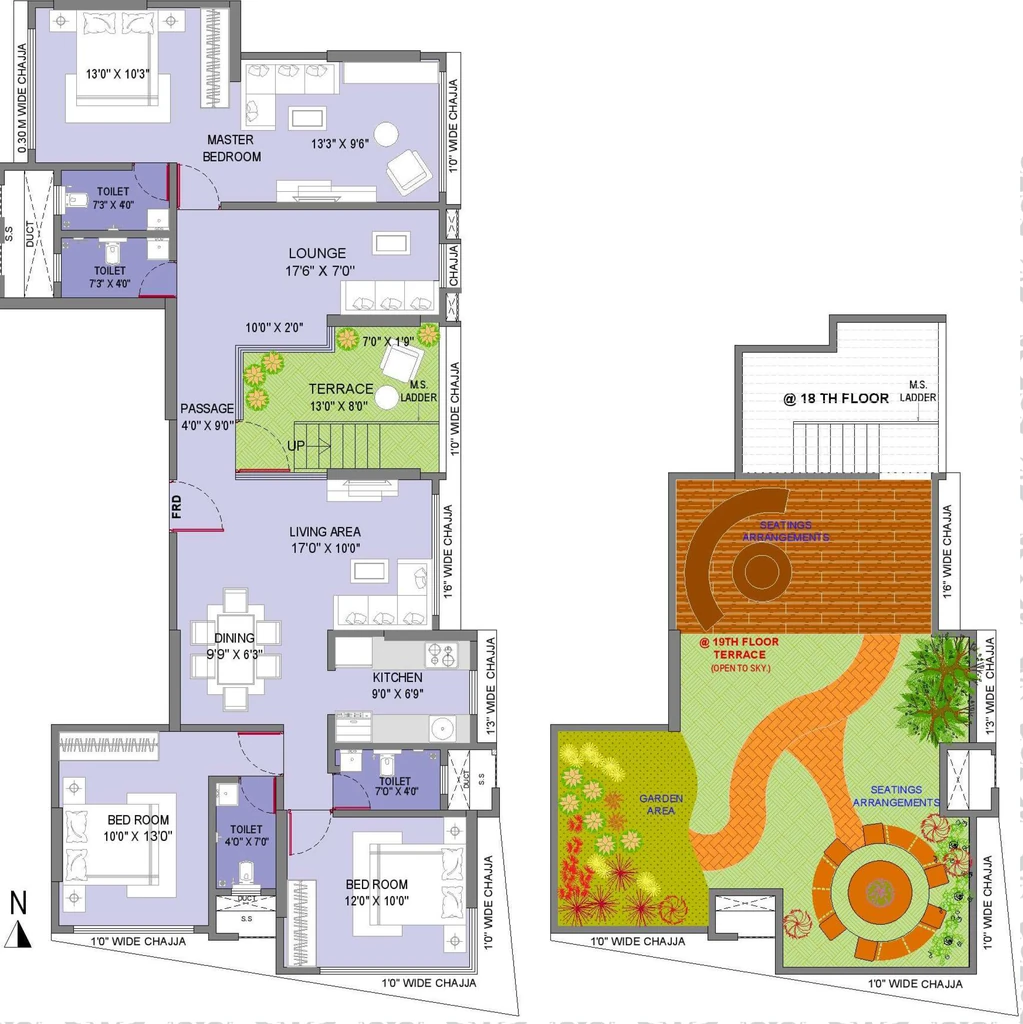 3 BHK Duplex in Triguni Heights in Borivali West, Mumbai - Image 915427