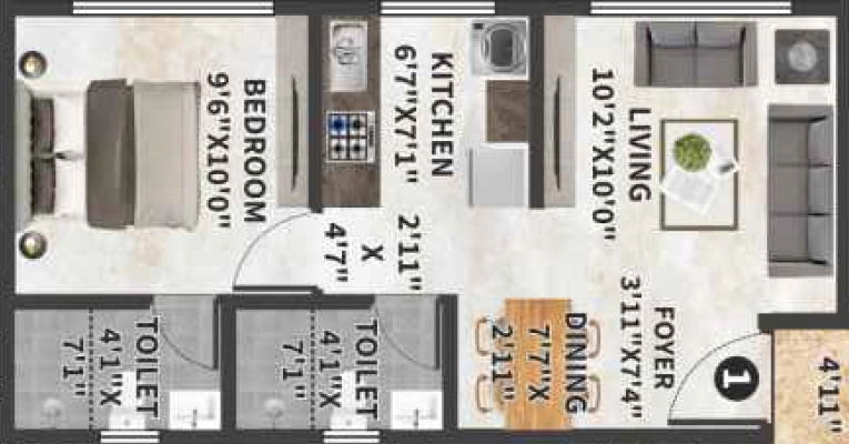 2 BHK Flat in VHS Sterling in Dahisar East, Mumbai - Image 915429