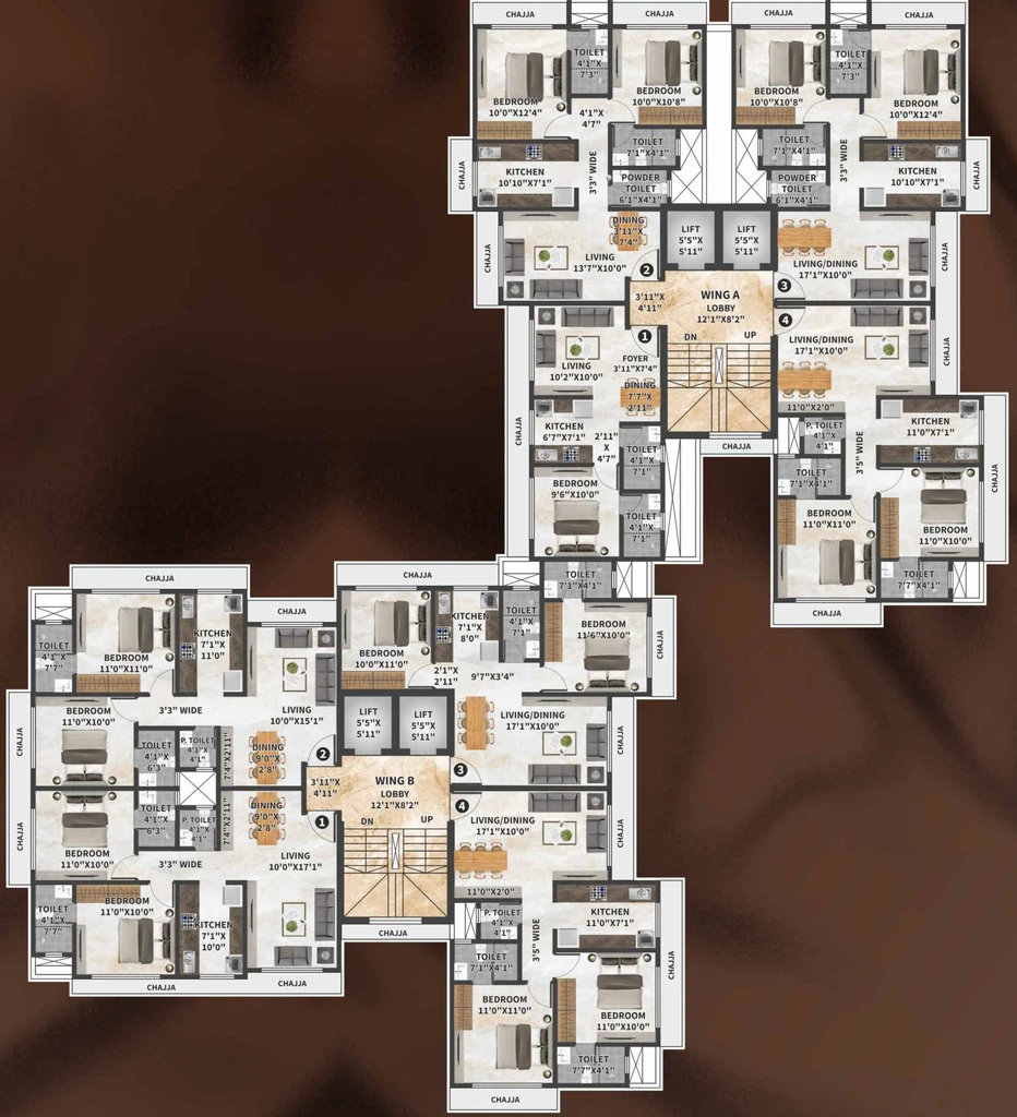 Floor Plan of VHS Sterling in Dahisar East, Mumbai - Image 397115