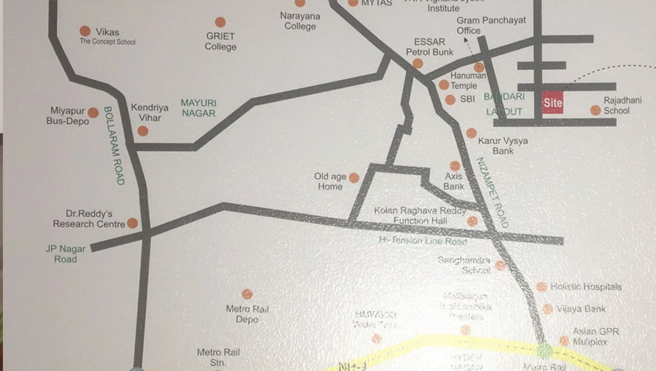 Location of Suryas Yogitha Enclave - Image 396420