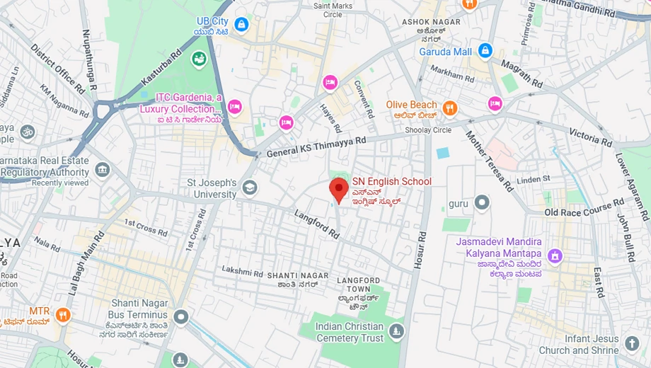 Location of Vanantara Nirvana in Richmond Town, Bangalore - Image 396393