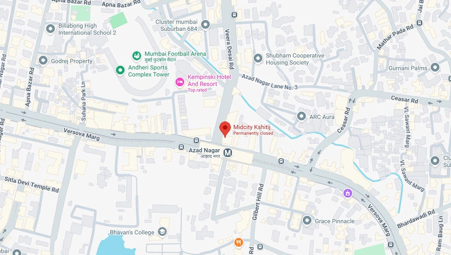 Location of Midcity Kshitij in Andheri West, Mumbai - Image 402059