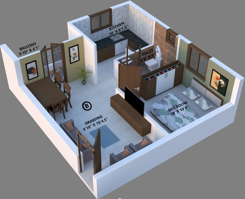 1 BHK Flat in Versatown Aadhira in Saravanampatti, Coimbatore - Image 915097