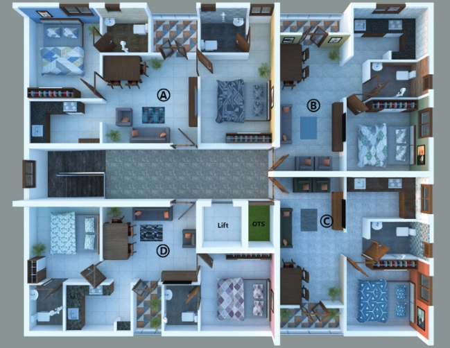 Floor Plan of Versatown Aadhira in Saravanampatti, Coimbatore - Image 396507