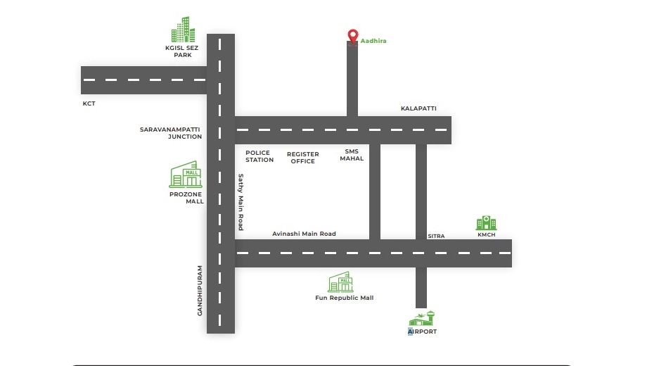 Location of Versatown Aadhira - Image 396506