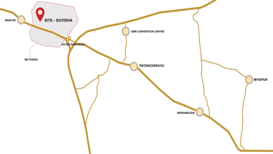 Location of Suvidha Merigold - Image 396587