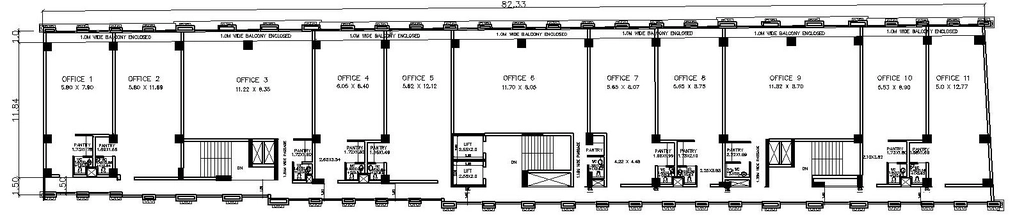 Floor Plan of Kamat Grand in Panjim, Goa - Image 397065