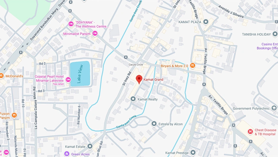 Location of Kamat Grand in Panjim, Goa - Image 397063